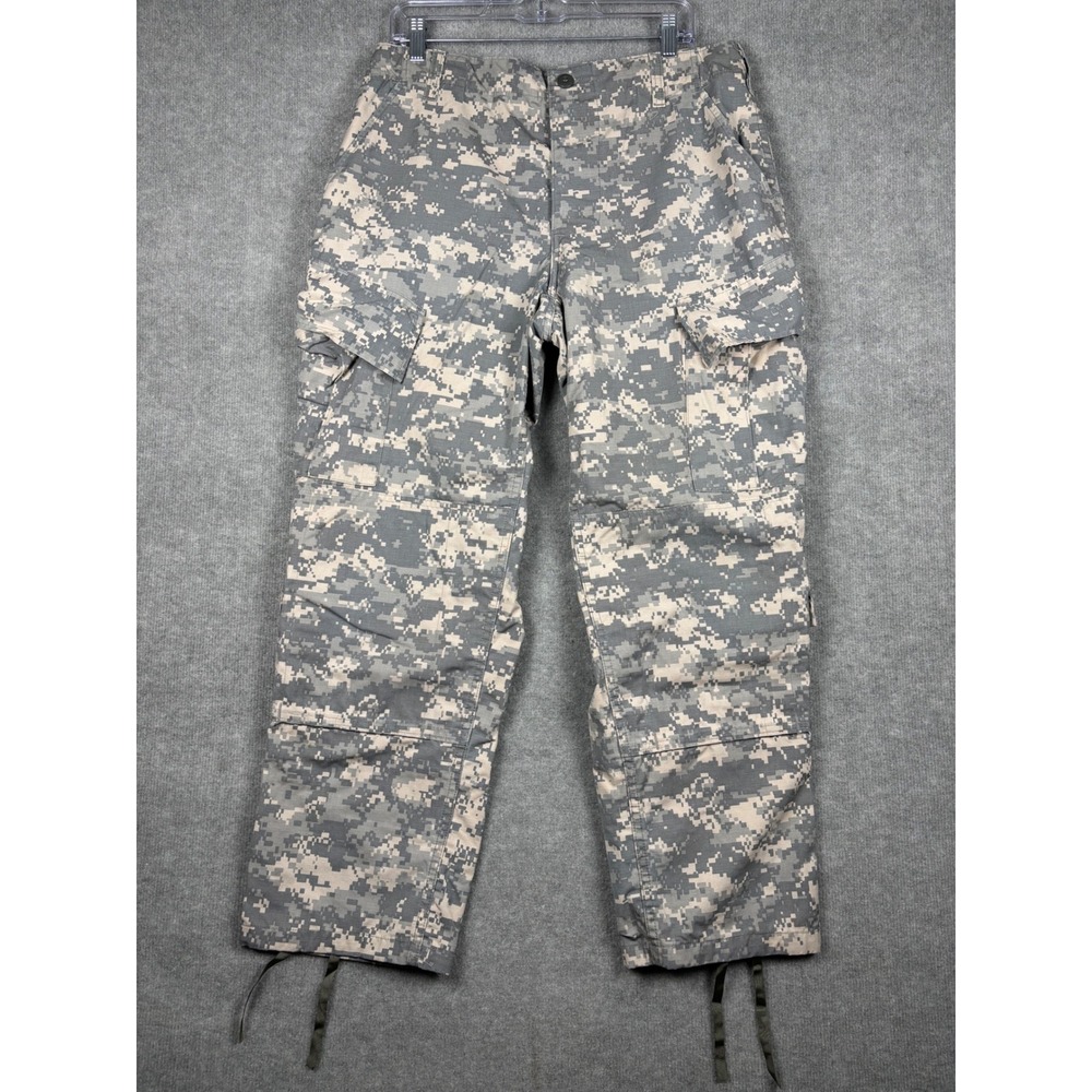 Army Combat Uniform ACU Digital Camo Cargo Ripstop Trousers Medium Short Gray
